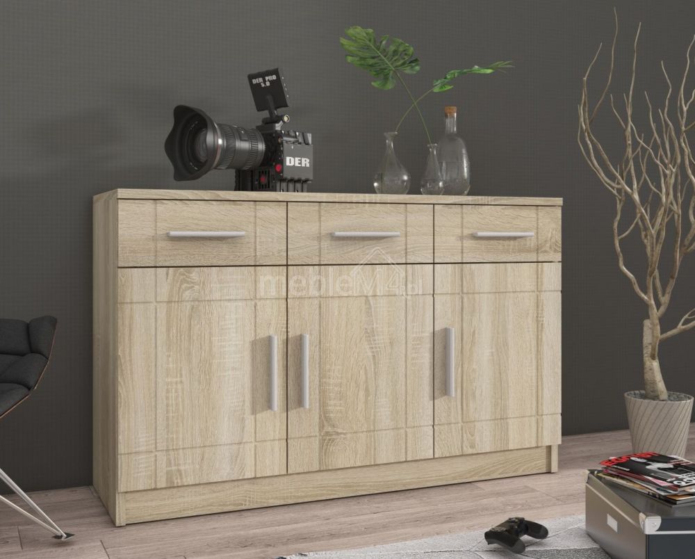 Paris SO 3F3S komoda - Sonoma ąžuolas