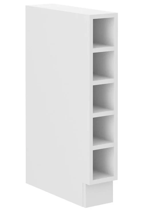 Atvira apatinė lentyna 15 cm balta 15 DOTW BB