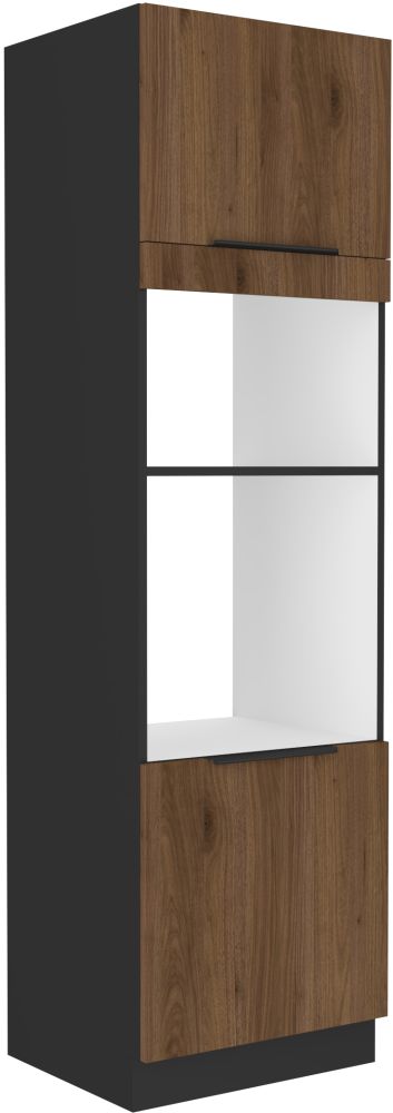 60 cm koloninė spintelė su orkaite ir mikrobangų krosnele Monza 60 DPM-210 2F