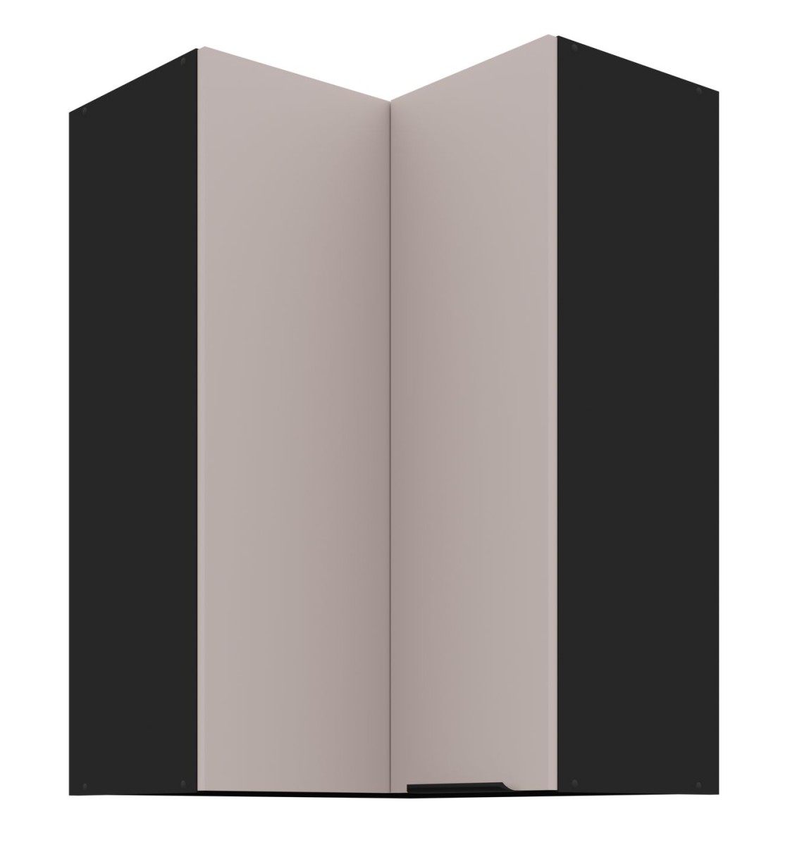 Viršutinė kampinė spintelė 60 cm Arona 58x58 GN-90 2F 90 laipsnių