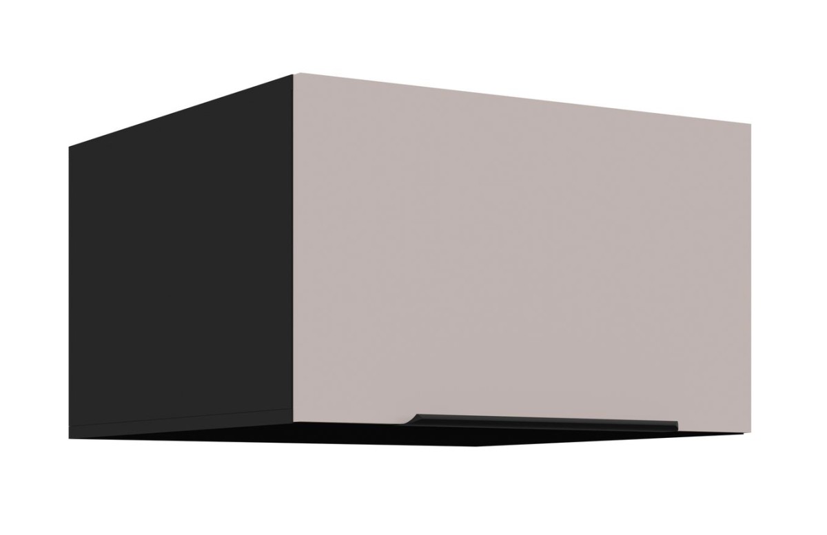 Žema gili viršutinė spintelė 60 cm Arona juoda matinė 60 NAGU-36 1F