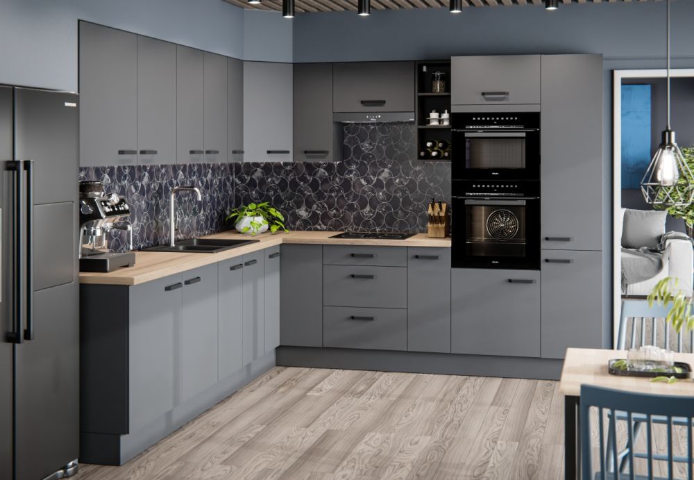 Nessa kampinis virtuvės baldų komplektas 250/370 cm