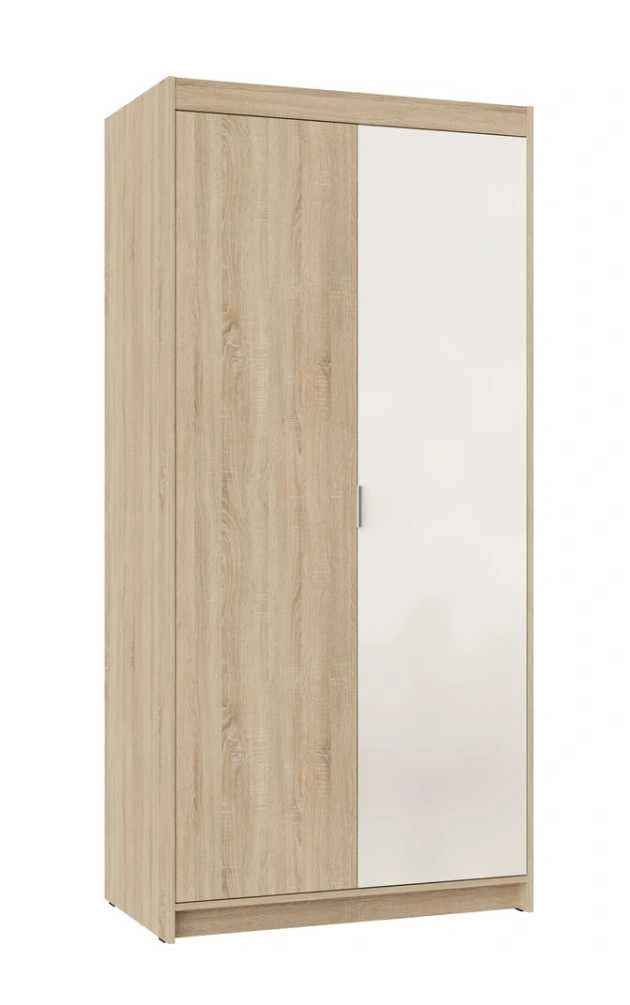 Elena 2D spinta, Sonoma ąžuolo spalvos, su veidrodžiu