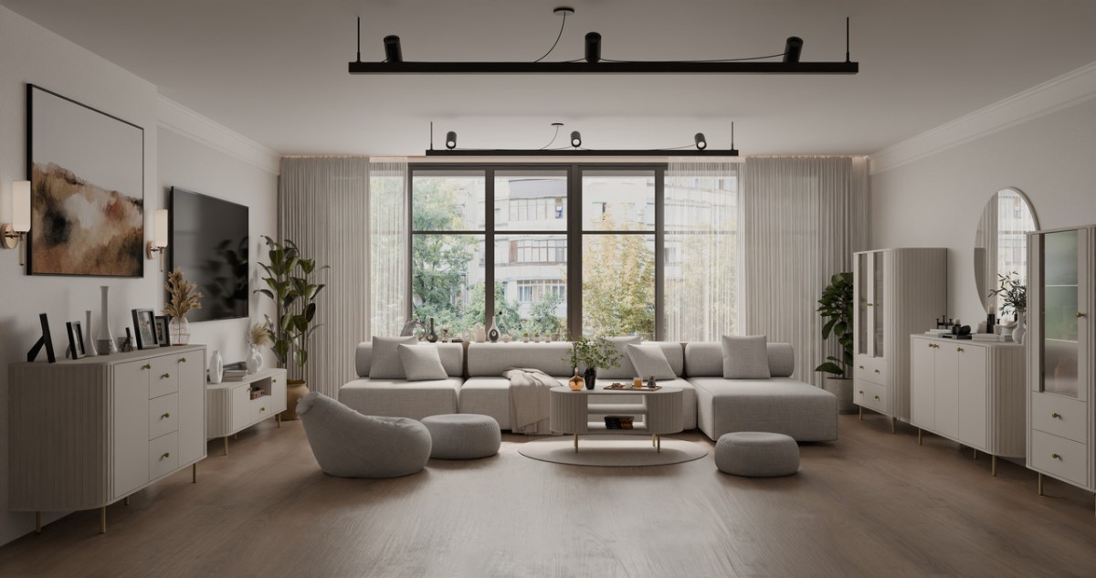 Stačiakampis veidrodis 702 Ovalio smėlio spalvos — изображение 2