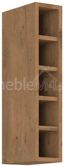 Atvira viršutinė lentyna 15 cm ąžuolo spalvos „Lancelot“ 15 GOTW-72