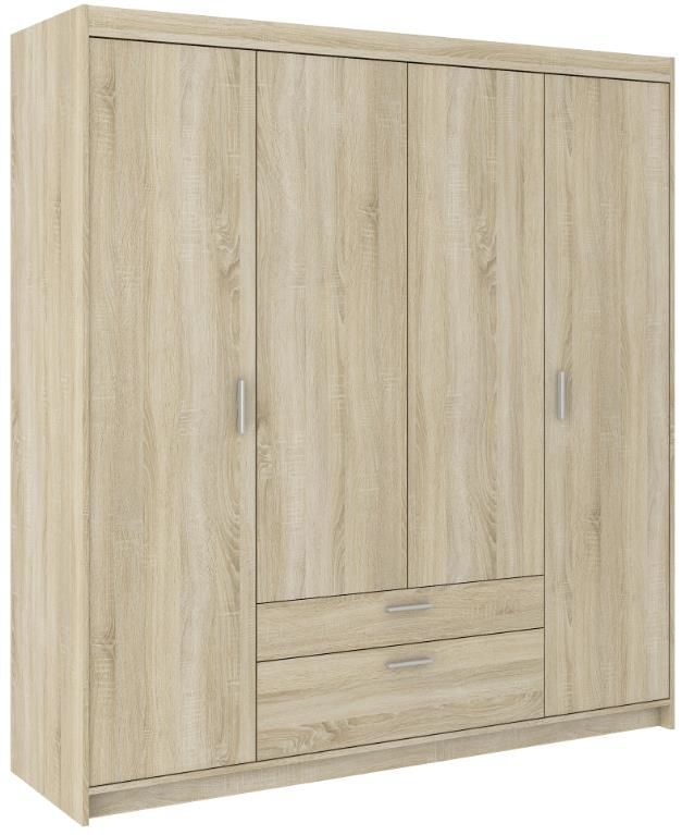 Elena 4D keturių durų spinta, Sonoma ąžuolas