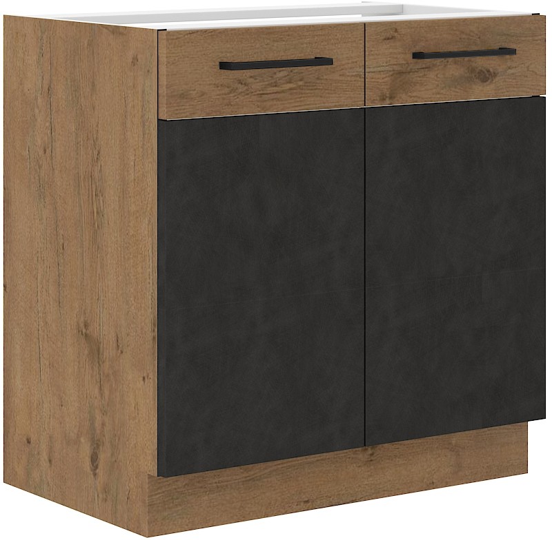 Vigo apatinė spintelė, matinio grafito spalvos 80 D 2F BB