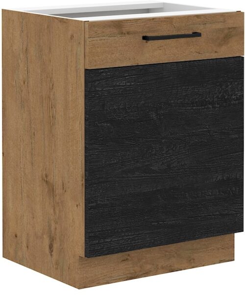 Apatinė spintelė 60 cm 60 D 1F BB Vigo Dark