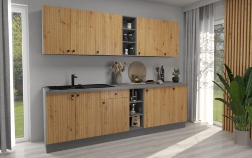 Ava 260 cm virtuvės baldų komplektas