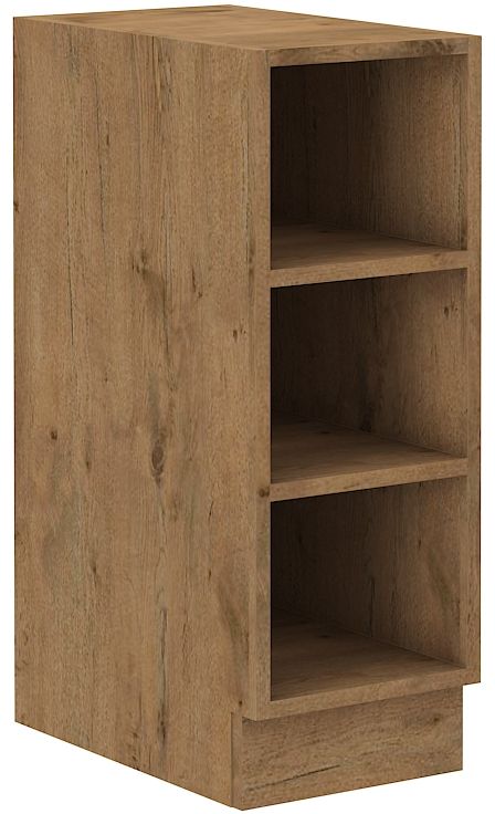 Atvira apatinė lentyna, 30 cm, ąžuolo spalvos „Lancelot“, 30 DOTW BB