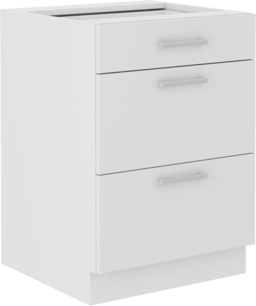 Apatinė spintelė su stalčiais Eko White 60 D 3S BB