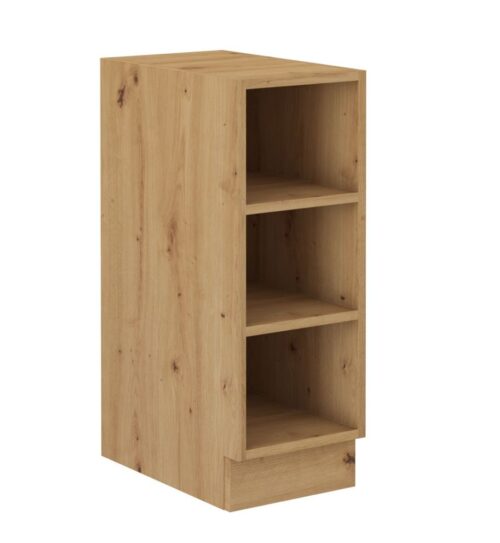 Atvira apatinė lentyna, 30 cm, ąžuolo imitacija, 30 DOTW BB