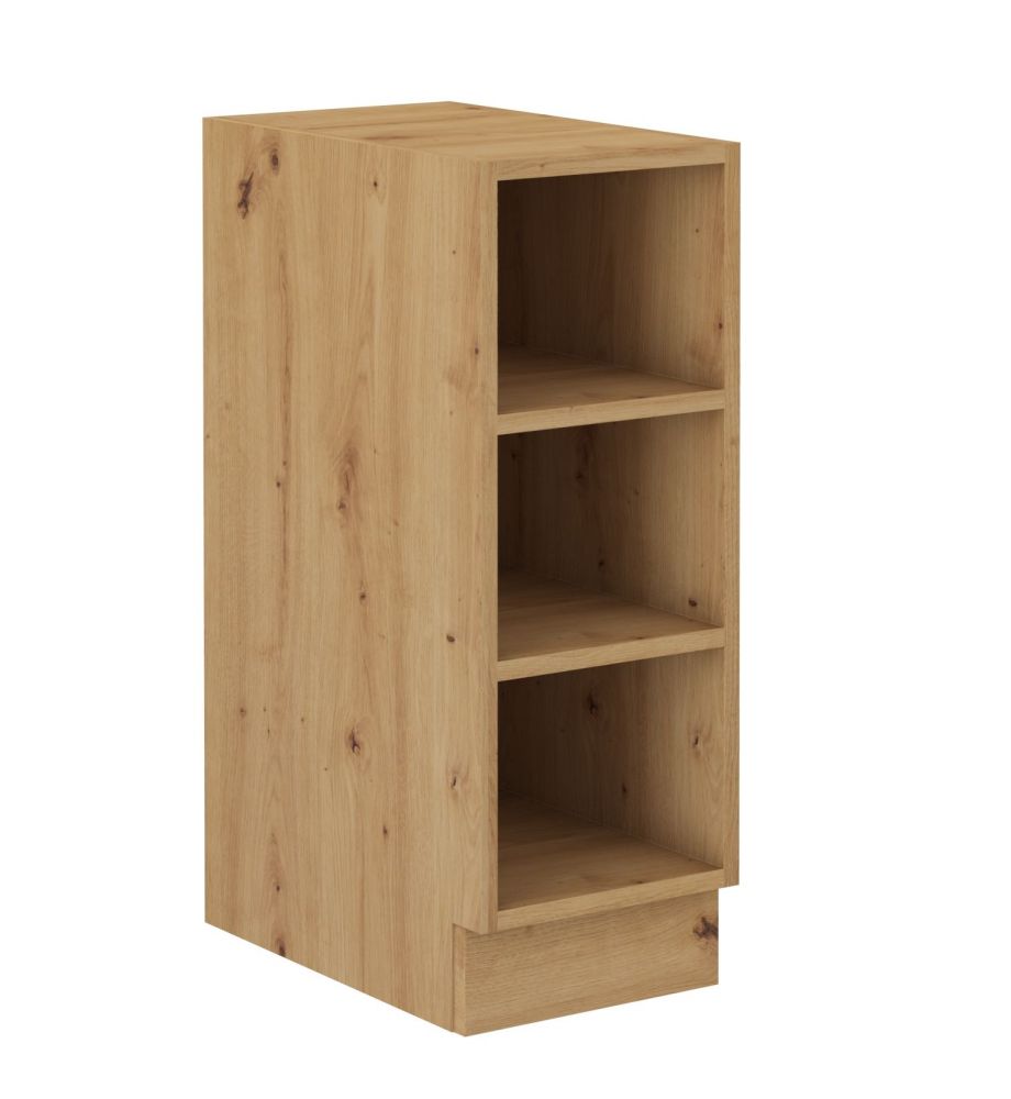 Atvira apatinė lentyna, 30 cm, ąžuolo imitacija, 30 DOTW BB