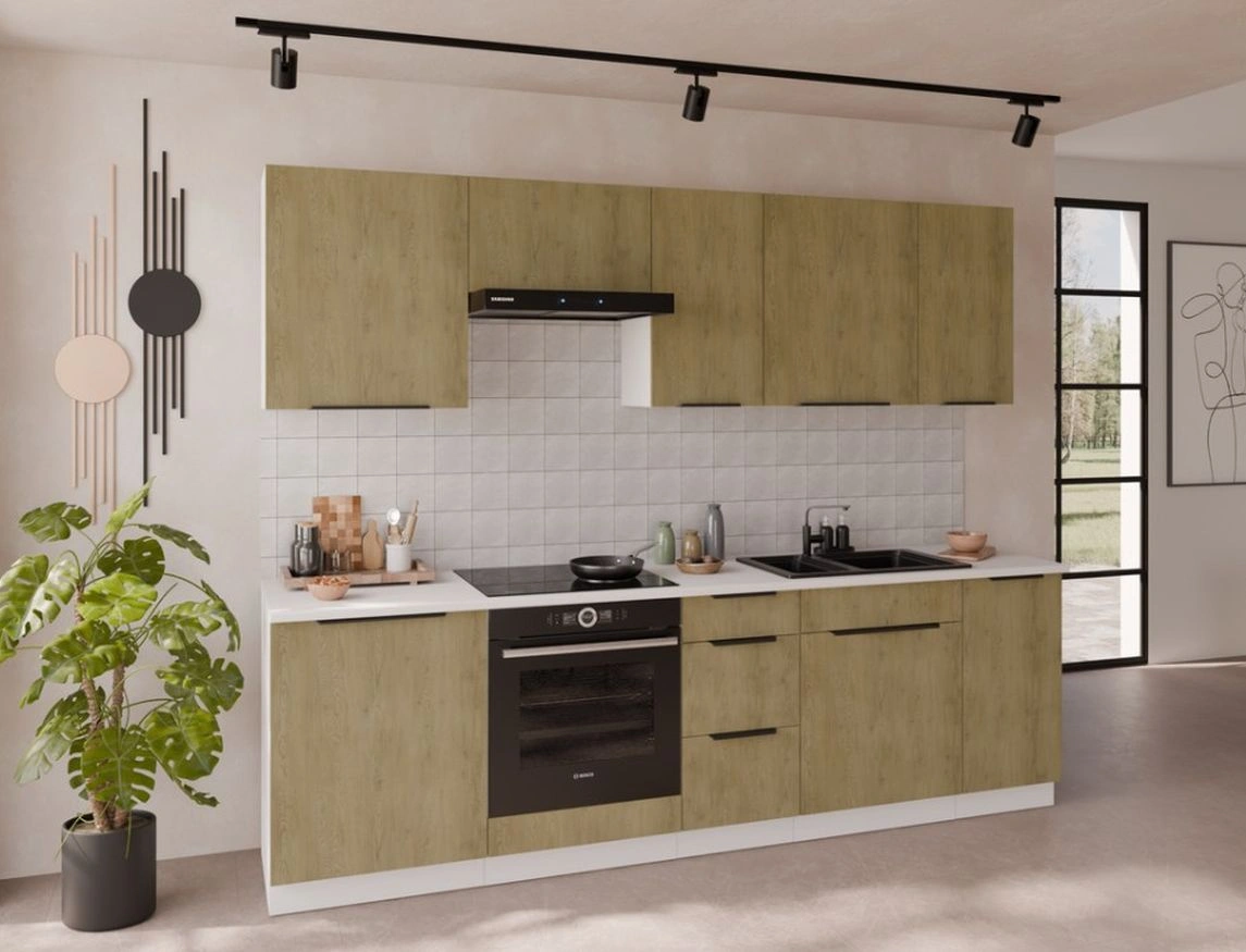 Virtuvės komplektas 260 cm Cremona, virtuvė 260 cm