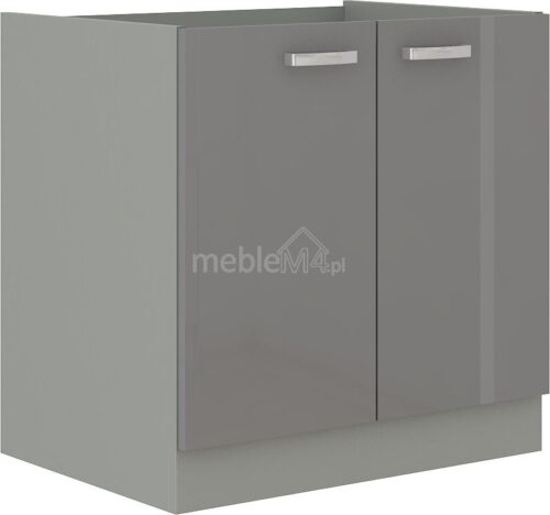 Apatinė kriauklės spintelė, pilka, 80 ZL 2F BB