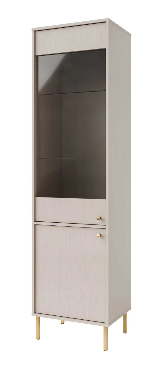 „Tokyo 2D“ vitrina su spintelėmis, smėlio spalvos