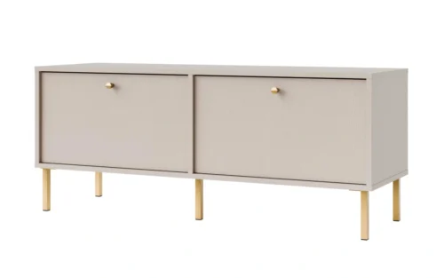 TV staliukas su spintelėmis, smėlio spalvos, Tokyo 2K