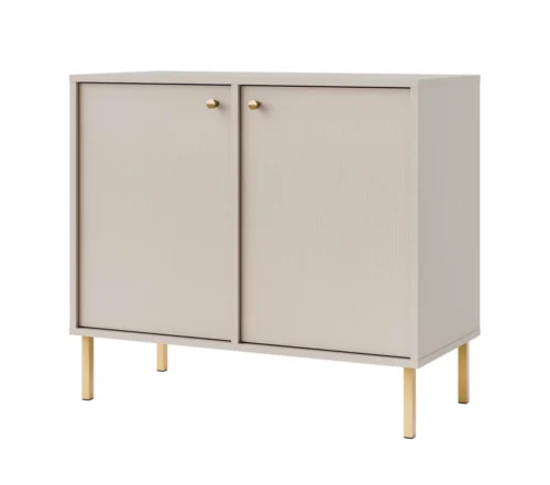 Tokyo 2F komoda su spintelėmis, smėlio spalvos