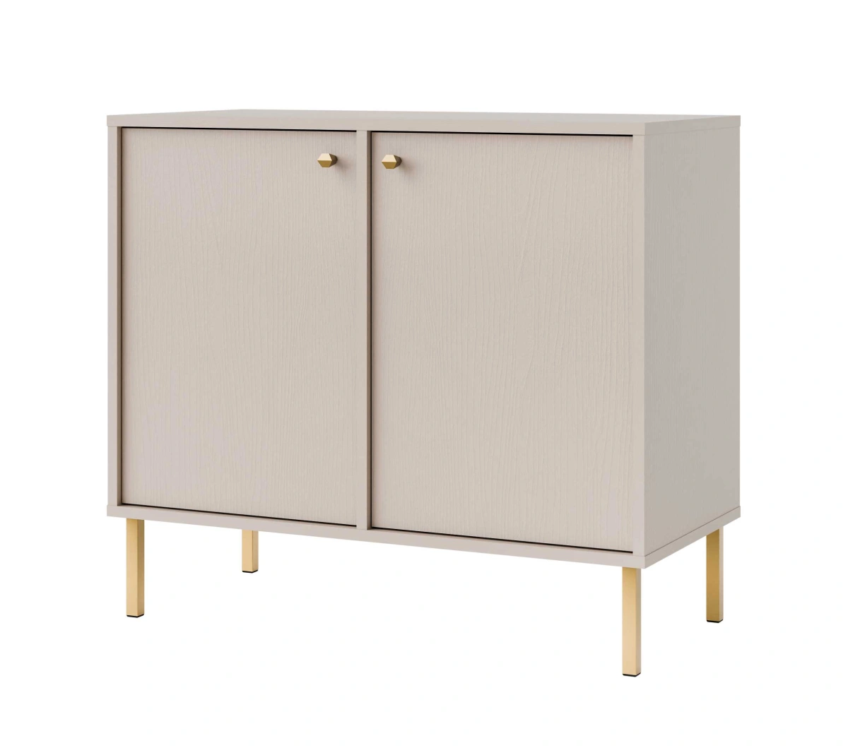 Tokyo 2F komoda su spintelėmis, smėlio spalvos