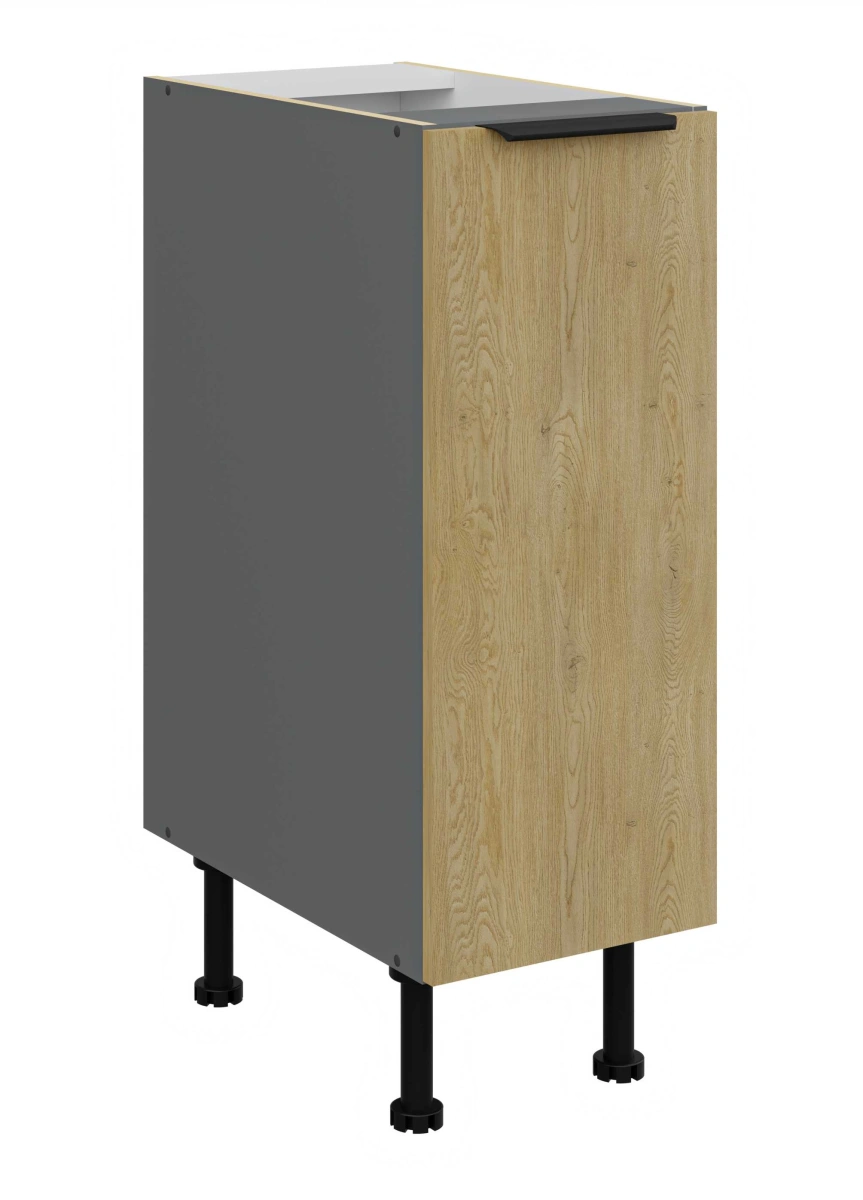 Apatinė spintelė 30 cm cargo Cremona antracito spalvos 30 D CARGO BB