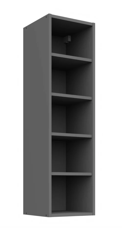 Atvira viršutinė lentyna 30 cm antracito spalvos 30 GOTW-108