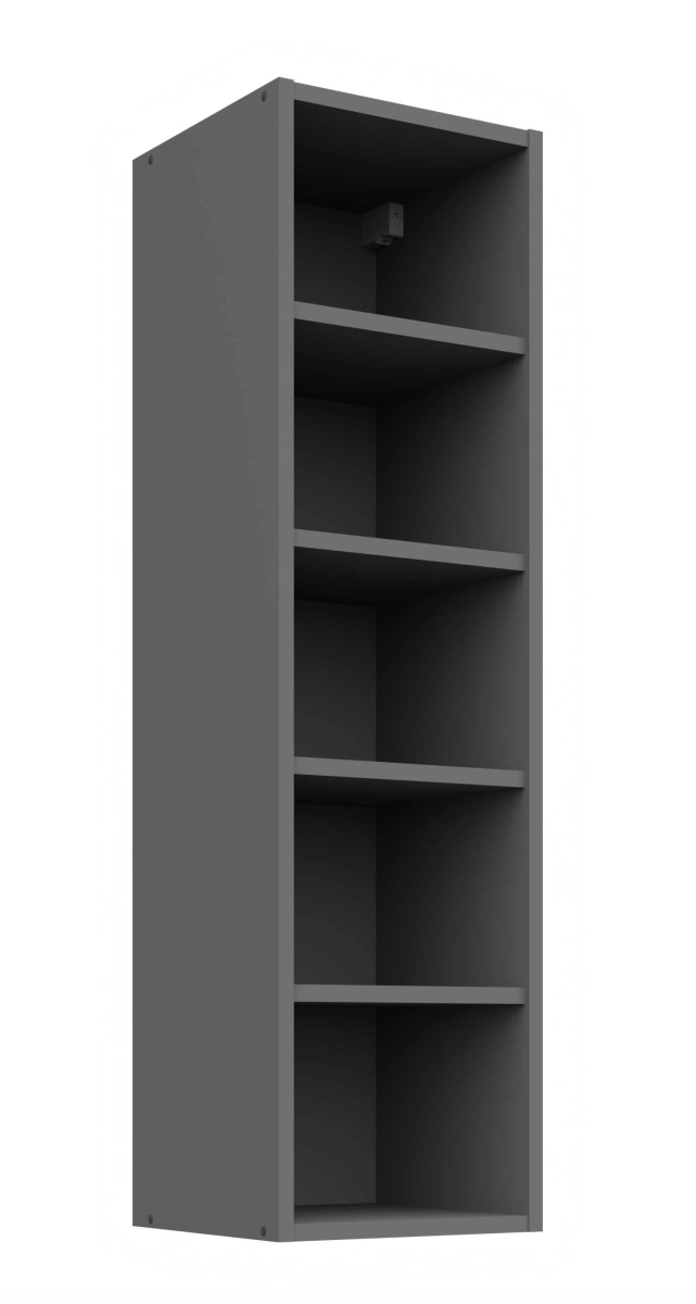 Atvira viršutinė lentyna 30 cm antracito spalvos 30 GOTW-108