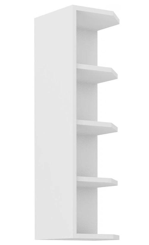 Viršutinė atvira lentyna su galu 30 cm balta 30 G-90 ZAK