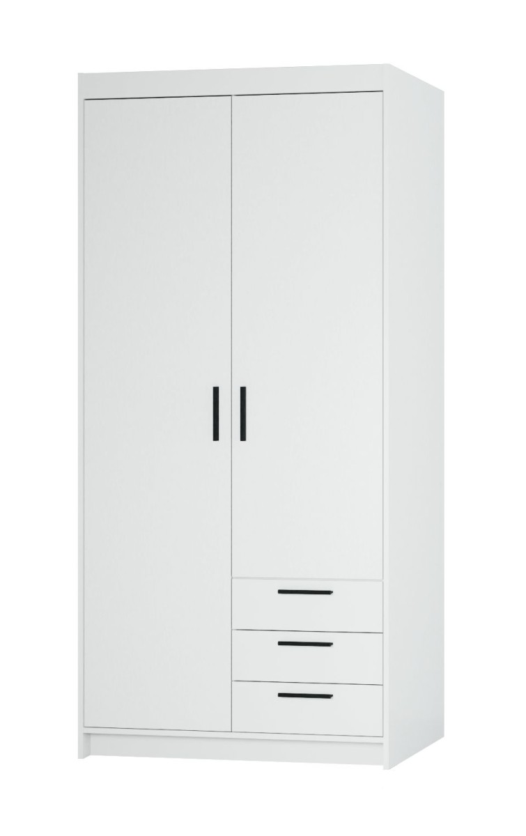 Elena spinta su stalčiais 2D3S balta matinė