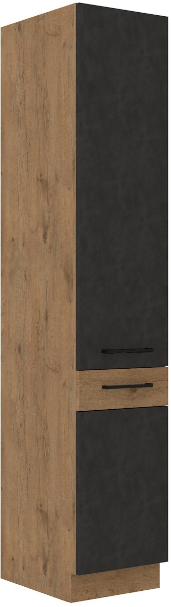 Vigo koloninė spintelė, matinio grafito spalvos 40 DK-210 2F