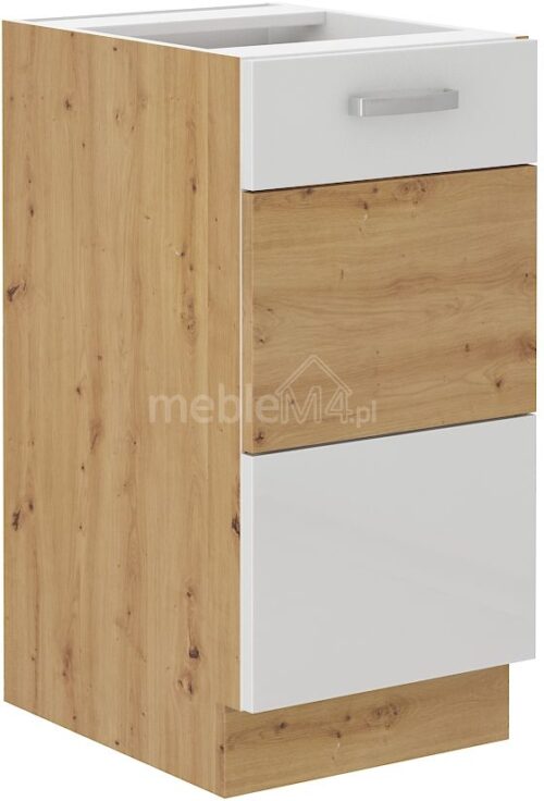 Artisan balta blizgi apatinė spintelė 40 D 1F BB