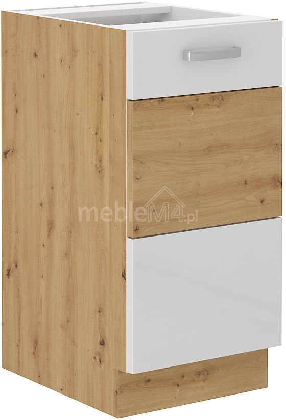 Artisan balta blizgi apatinė spintelė 40 D 1F BB