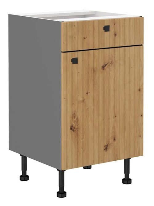 Apatinė spintelė 50 cm su stalčiumi Ava 50D 1F 1S BB