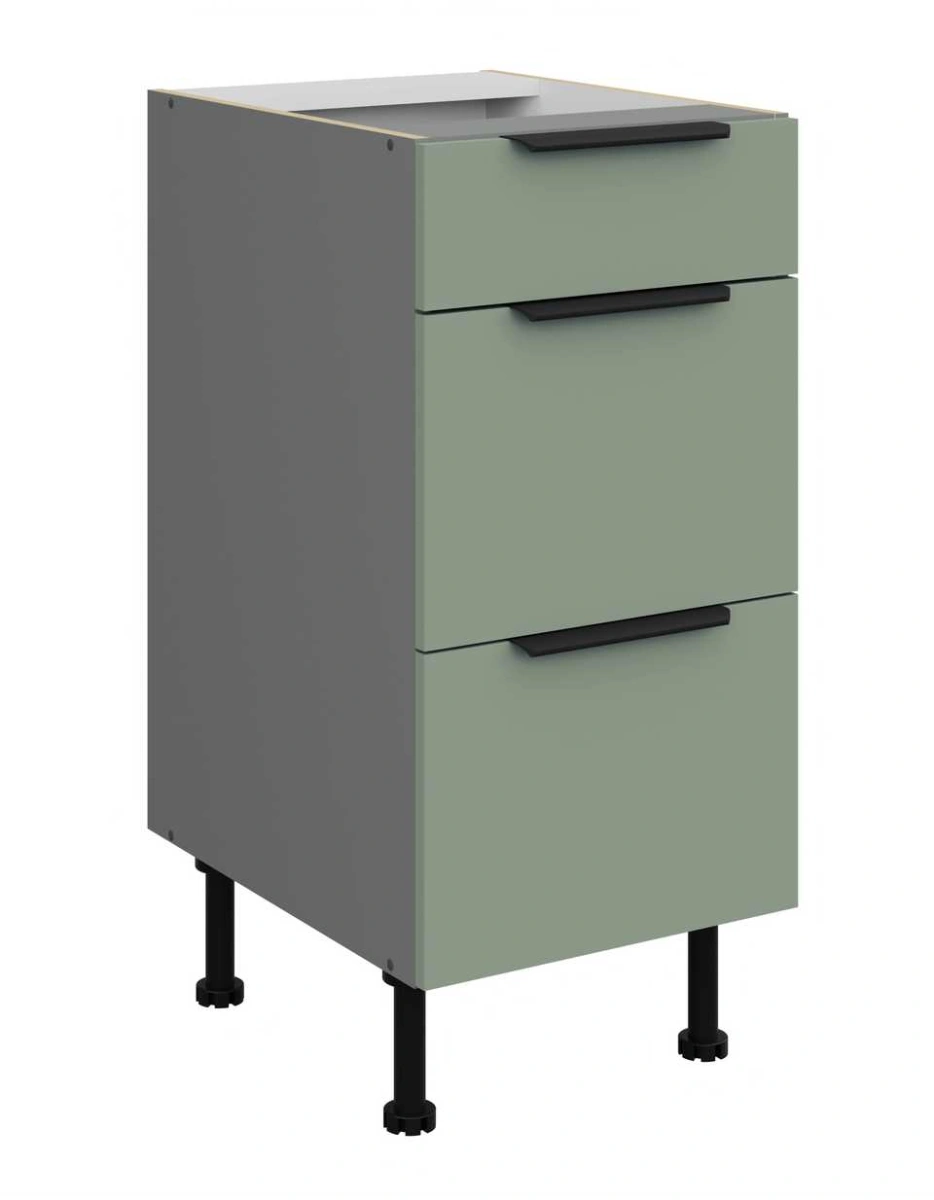 Apatinė spintelė 40 cm su stalčiais Aria 40D 3S BB