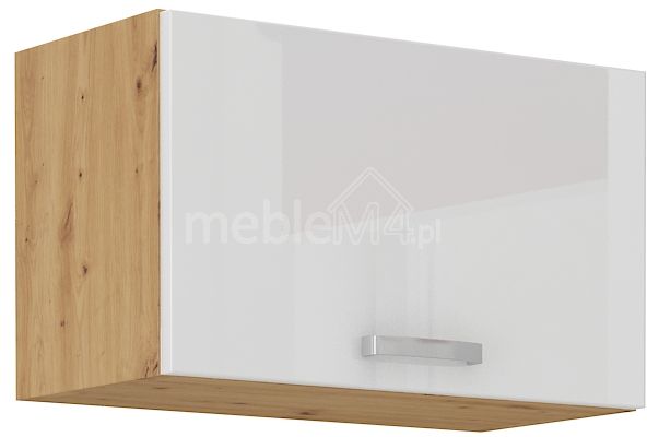 „Artisan“ baltas blizgus gaubtas viršutinei spintelei 60 GU-36 1F