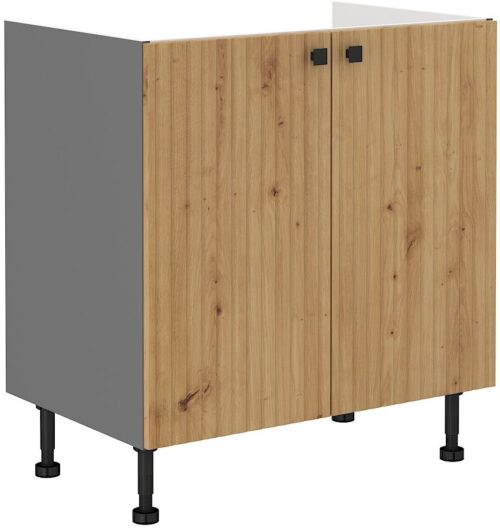 Apatinė spintelė 80 cm Ava 80ZL 2F BB kriauklė