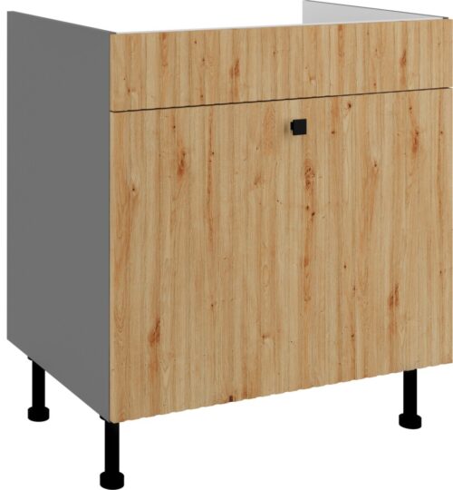 Apatinė spintelė 80 cm, kriauklės stalčius, Ava 80 ZL 1S BB PREMIUM BOX