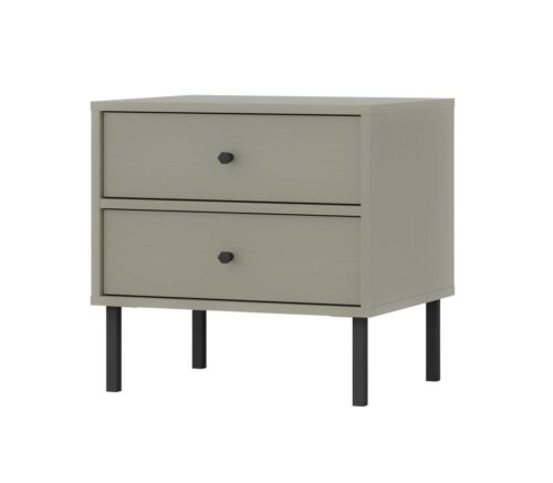 „Tokyo 2S“ eukalipto spalvos naktinis staliukas su stalčiais