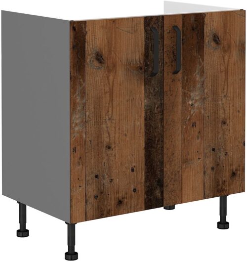 Apatinė spintelė 80 cm, senovinio stiliaus kriauklė 80ZL 2F BB