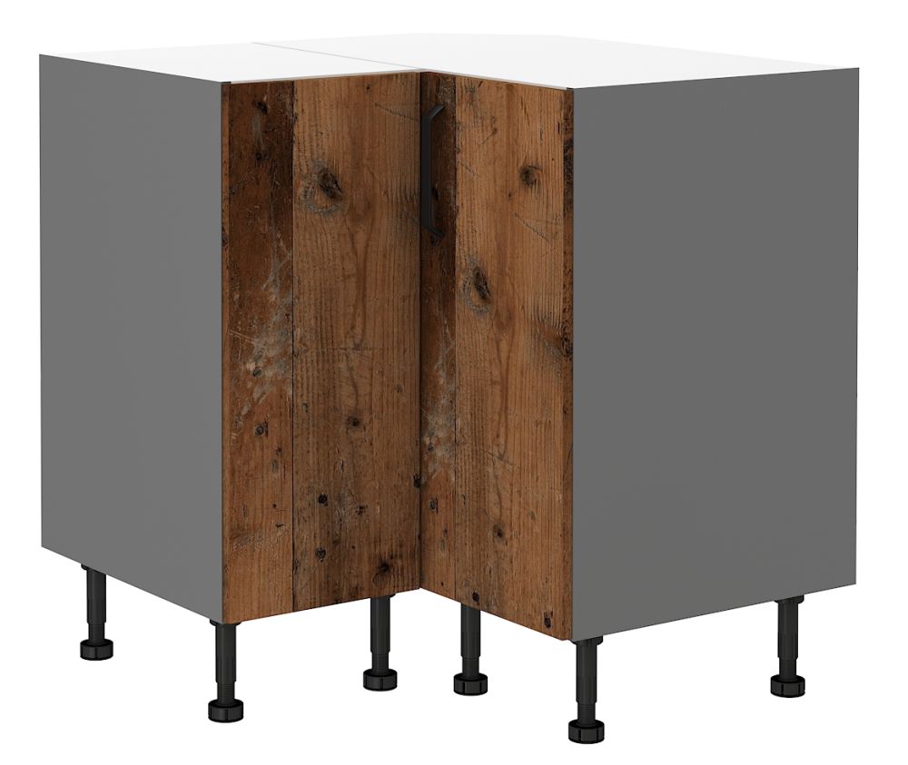 Apatinė kampinė spintelė 90/90 cm Old Style 90x90 ND 2F BB