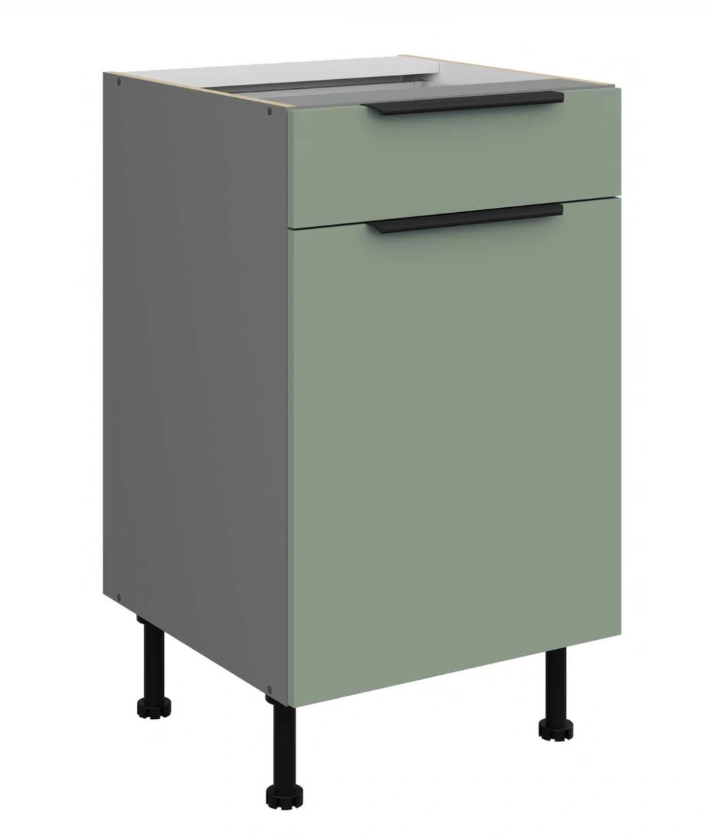 Apatinė spintelė 50 cm su stalčiumi Aria 50D 1F 1S BB