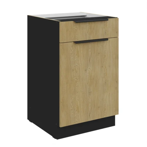 Apatinė spintelė 50 cm su stalčiumi Cremona 50 D 1F 1S BB