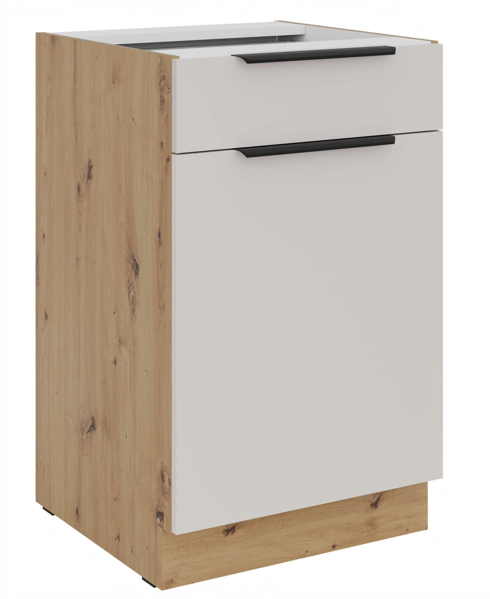 Apatinė spintelė 50 cm su stalčiumi Solea 50 D 1F 1S BB