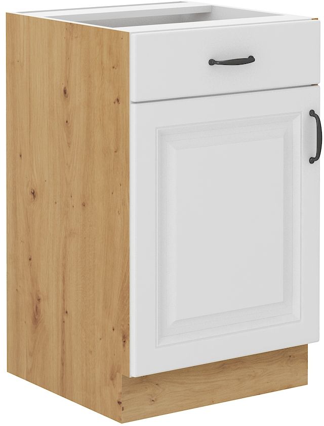 Apatinė spintelė 50 cm su stalčiumi Stillo artisan/balta 50 D 1F 1S