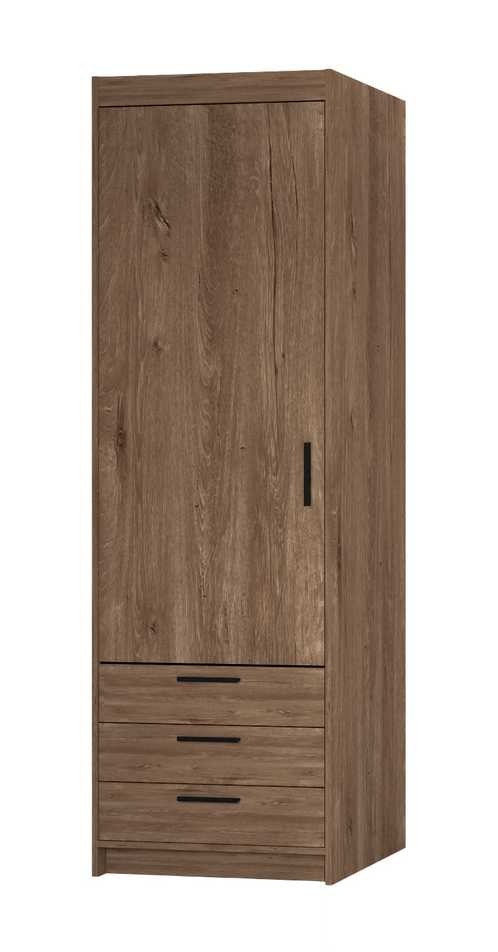 Elena spinta su stalčiais 1D3S, ąžuolo spalvos, lefkas