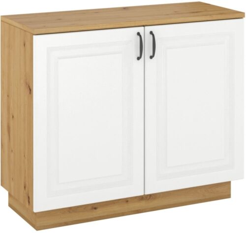 Stilinga komoda su 2D spintelėmis, balta Flawia