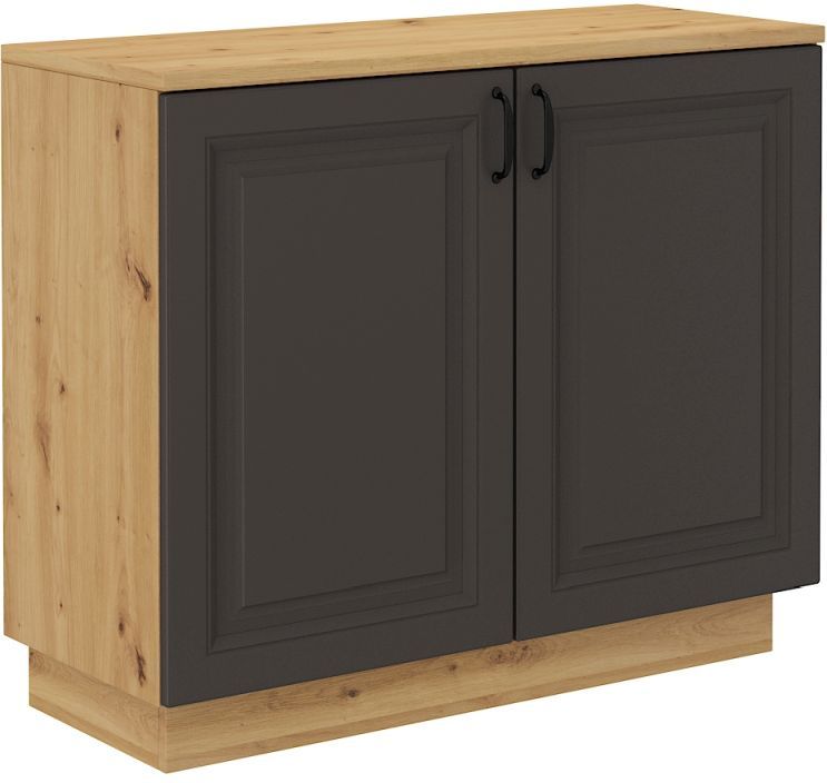 Stilinga komoda su 2D spintelėmis, pilka Flawia