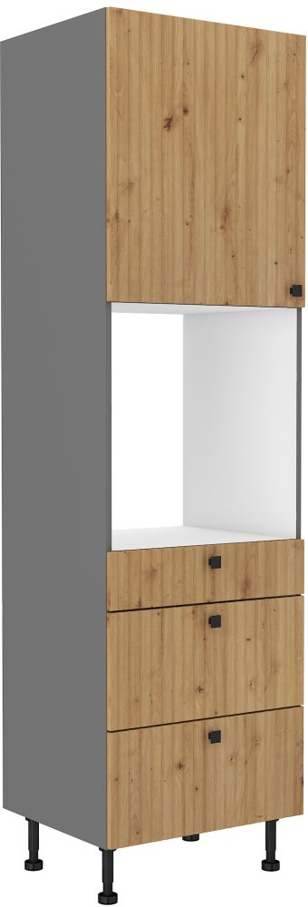 Spintelės kolona 60 cm orkaitės stalčius Ava 60 DPS 215 3S1F