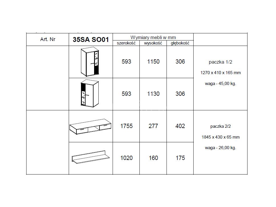 Salsa sieninė spintelė – Sonoma ąžuolas — изображение 5