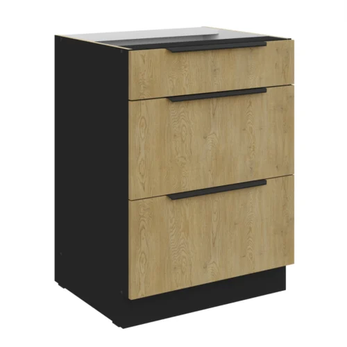 Apatinė spintelė 60 cm su stalčiais Cremona 60 D 3S BB