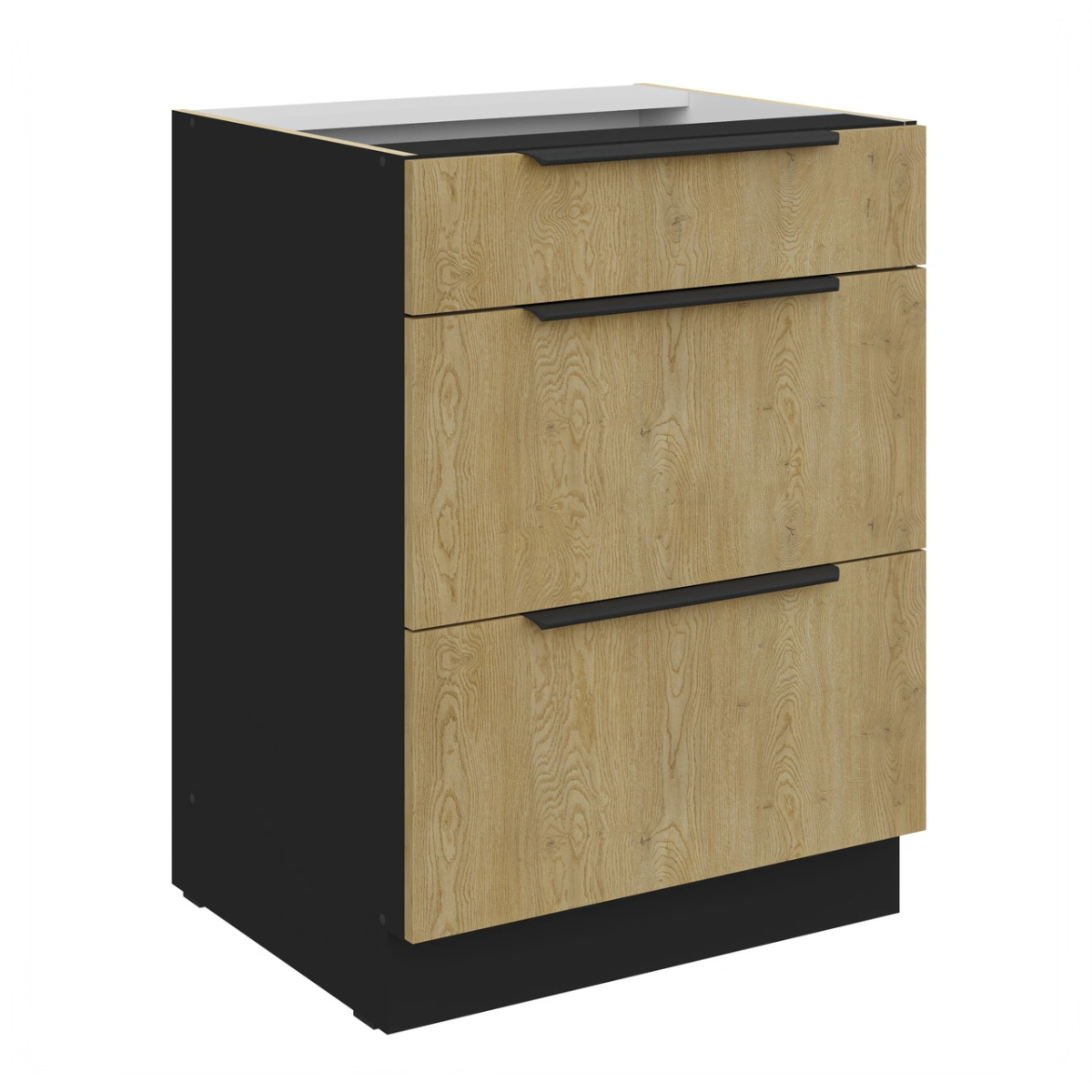 Apatinė spintelė 60 cm su stalčiais Cremona 60 D 3S BB